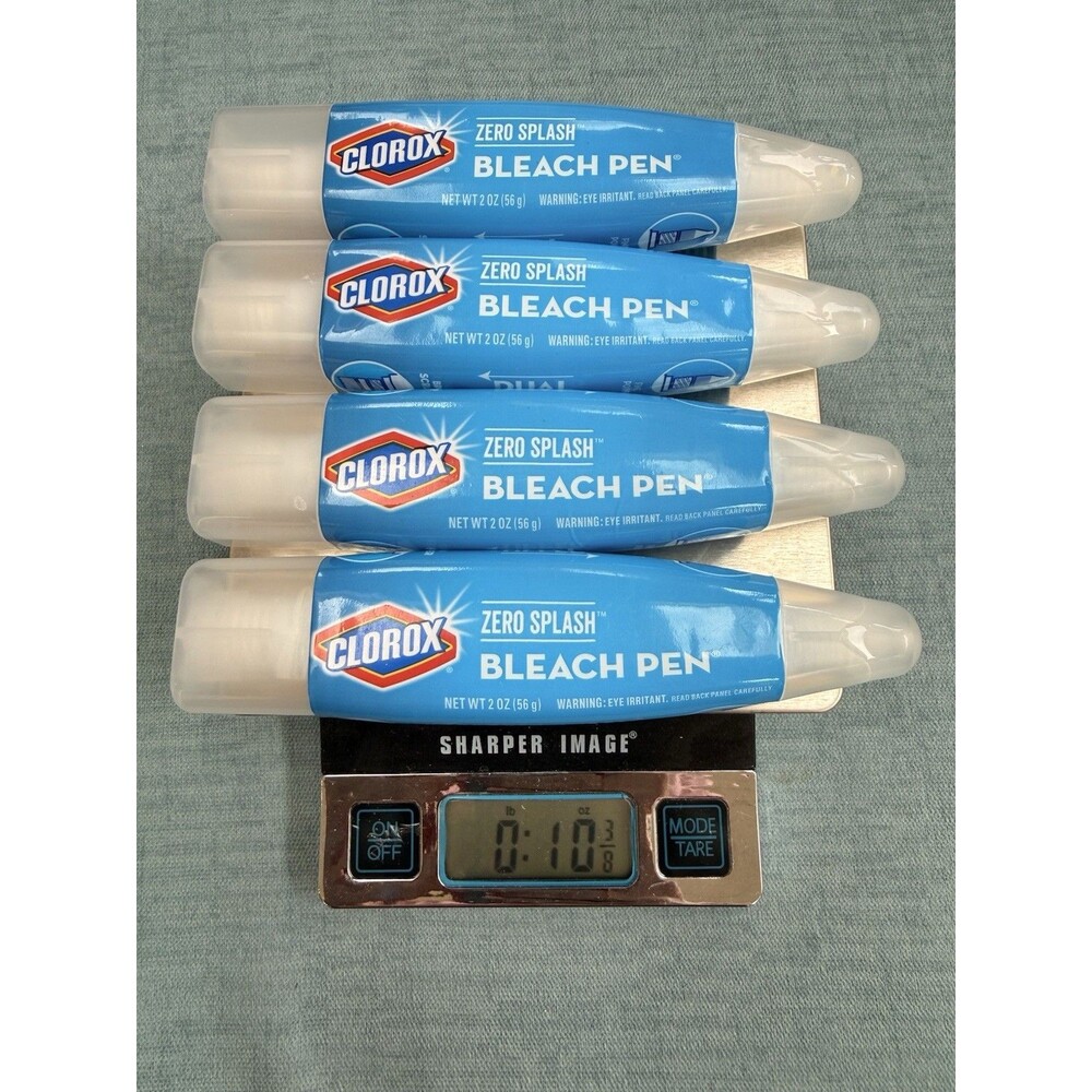 Lot Of 4 Clorox Bleach Pens Discontinued 2 Oz Pens Zero Splash